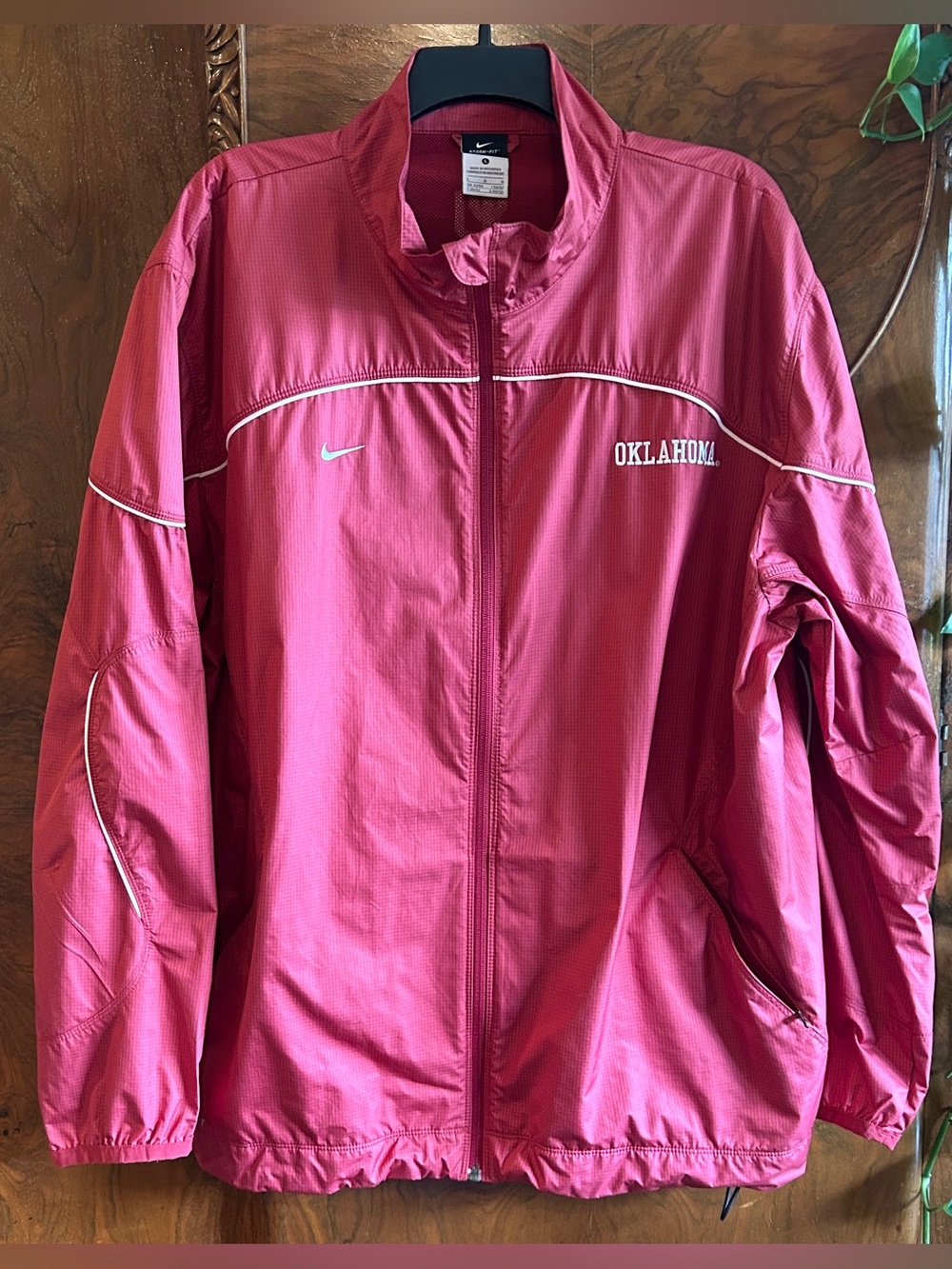Nike Oklahoma Red Full-Zip Windbreaker Jacket
